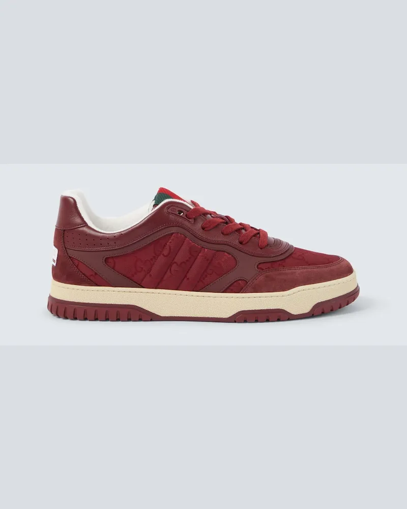 Gucci Sneakers Gucci Re-Web GG aus Canvas Burgund