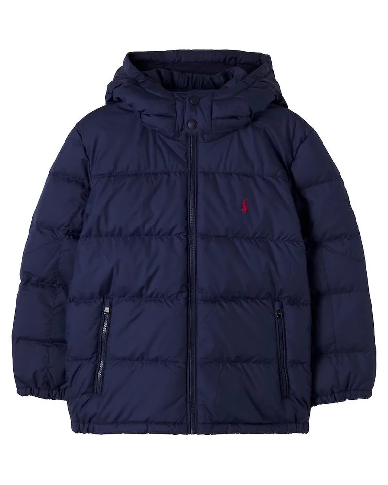 Ralph Lauren Wattierte Daunenjacke Blau