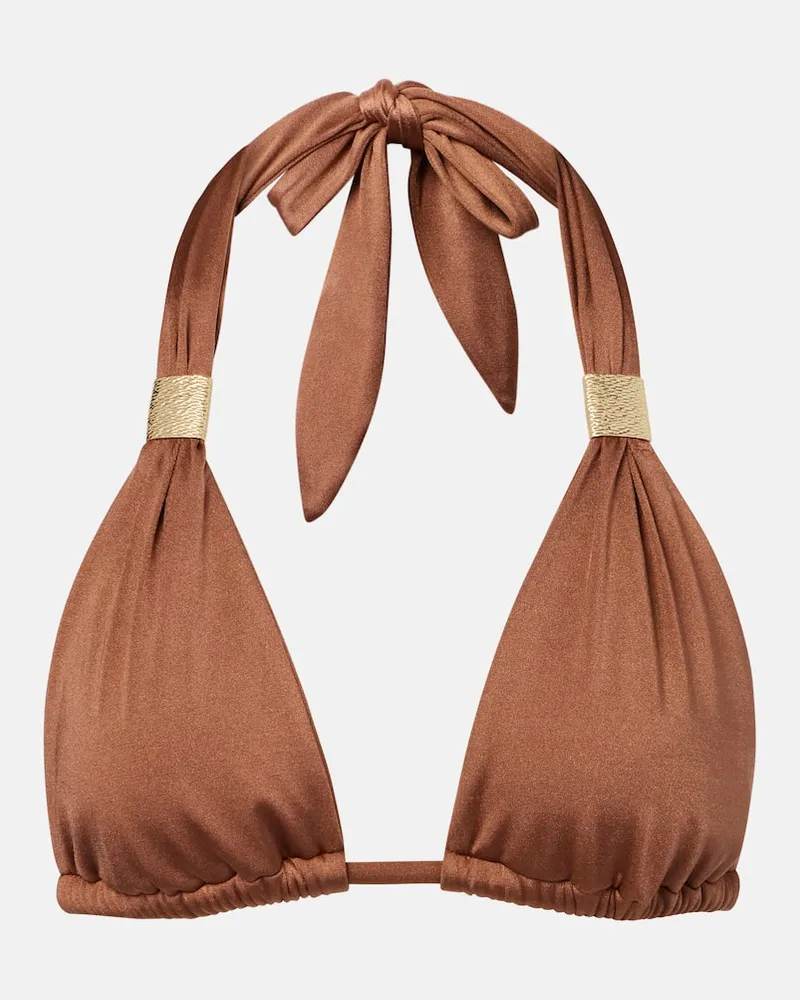 Heidi Klein Bikini-Oberteil Grasse Braun