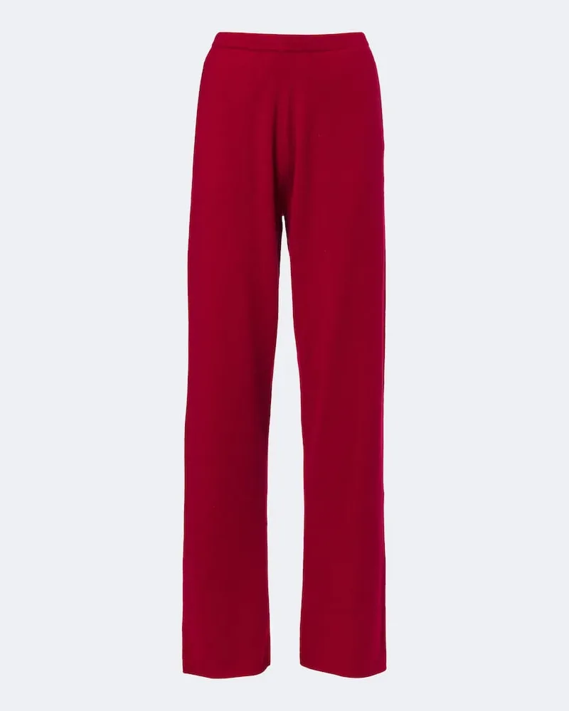 extreme cashmere Hose N°320 Rush aus einem Kaschmirgemisch Rot