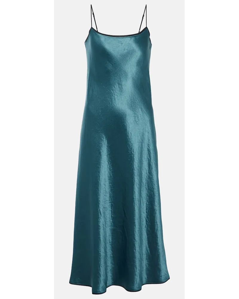 Vince Slipdress aus Satin Blau