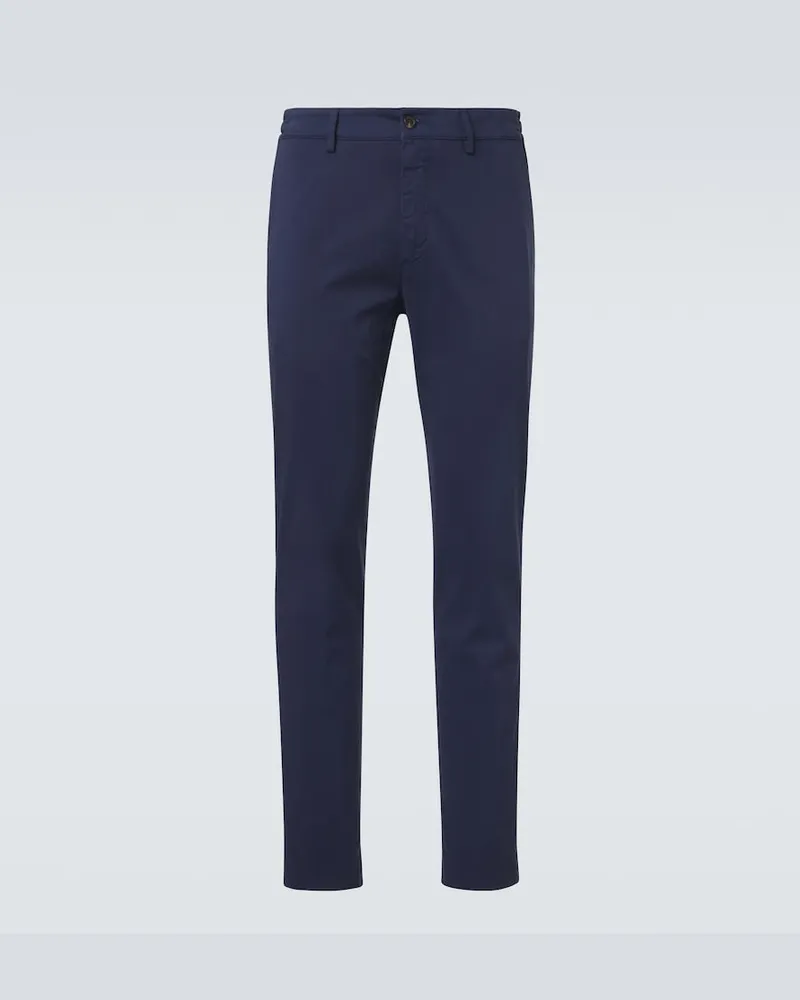 Eleventy Bedruckte Shorts aus Baumwolle Blau