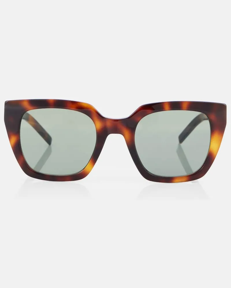 Saint Laurent Oversize-Sonnenbrille Monogram Braun