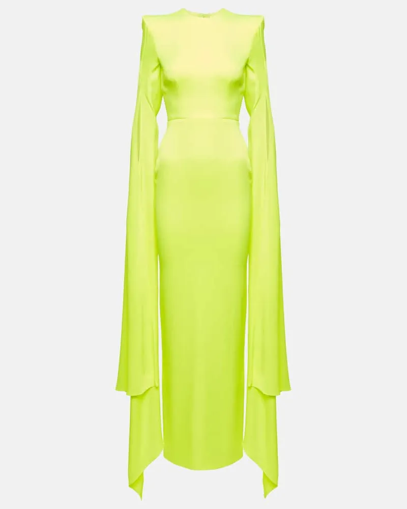 Alex Perry Robe Bennett aus Satin Gelb