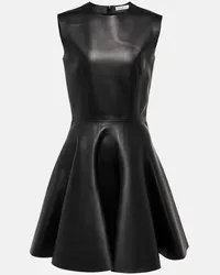 Alaïa Alaia Minikleid aus Leder Schwarz