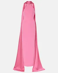 Solace London Robe Ophelia aus Crepe Pink