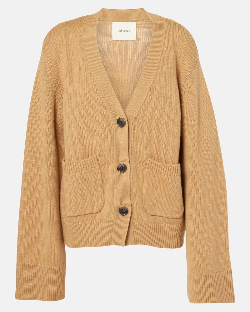 Lisa Yang Cardigan Danni aus Kaschmir Beige