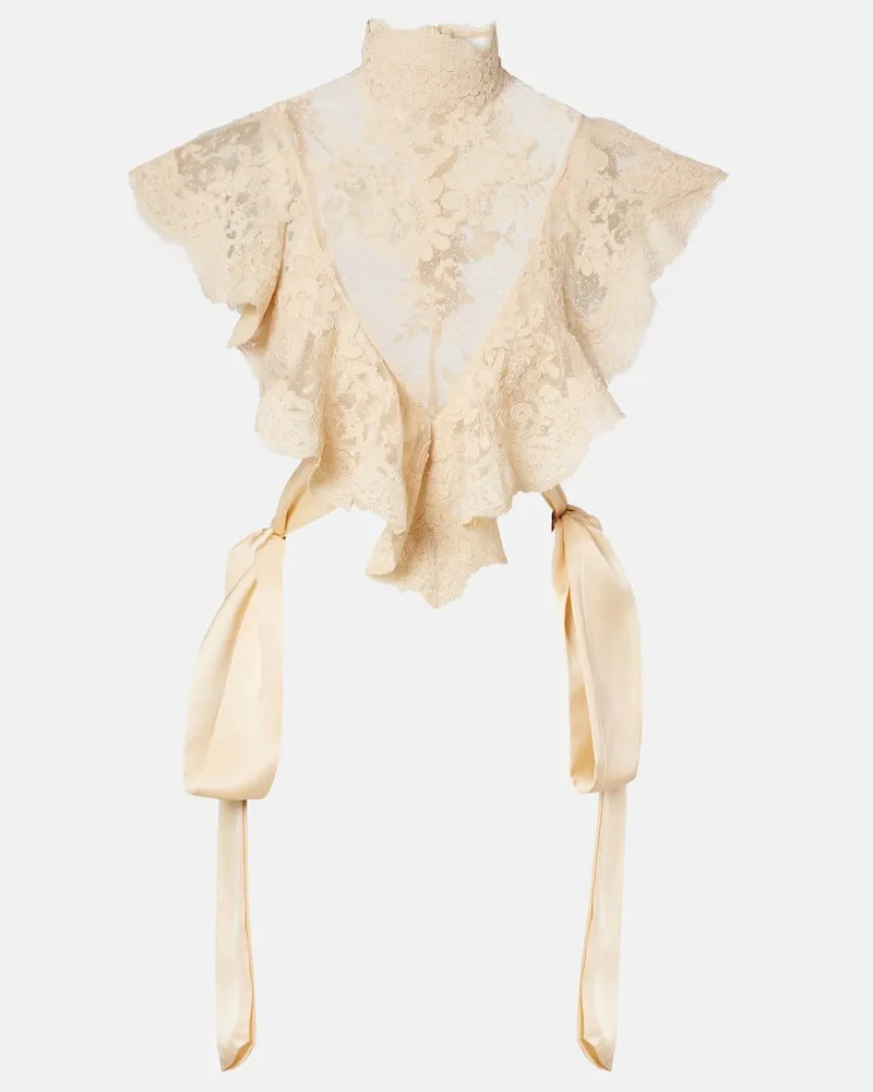 Zimmermann Top Hypnotic aus Spitze Beige