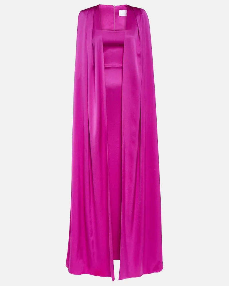 Alex Perry Robe aus Satin Violett
