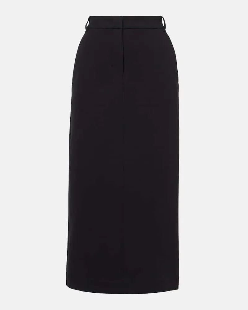 Max Mara Bleistiftrock Como aus einem Baumwollgemisch Schwarz