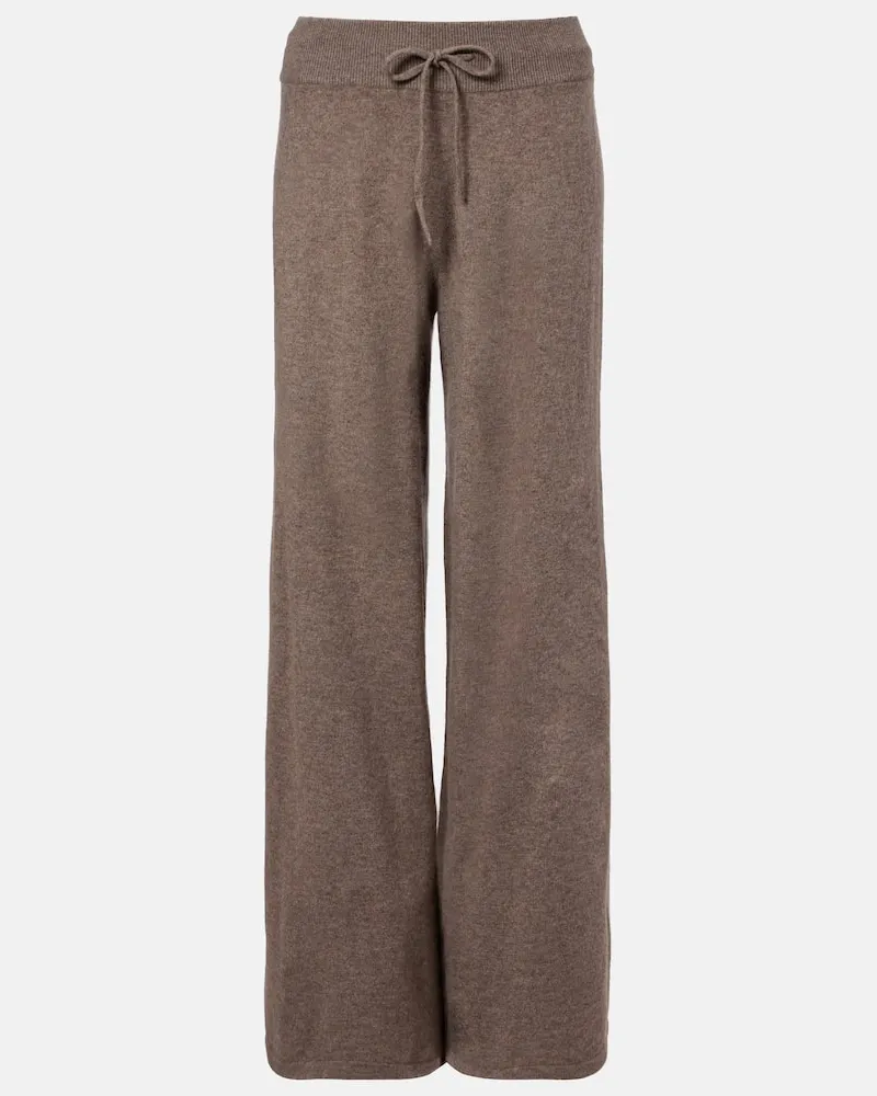 Lisa Yang Weite Hose Sofi aus Kaschmir Braun