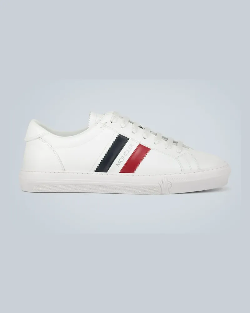 Moncler Sneakers New Monaco aus Leder Weiß