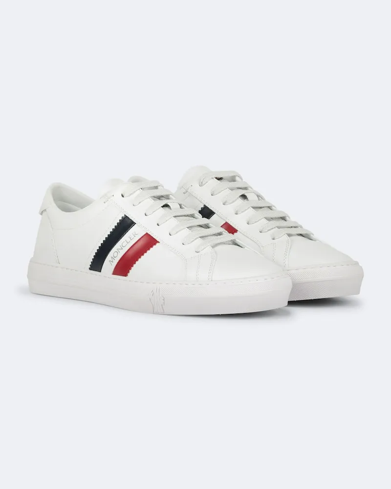 Moncler Sneakers New Monaco aus Leder Weiß
