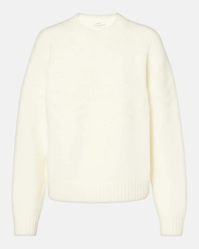 Vince Pullover aus Wolle Weiß