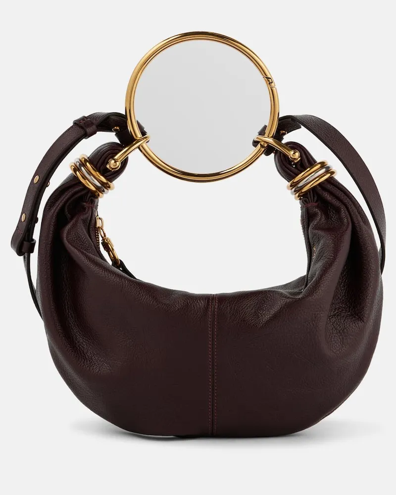 Chloé Chloé Schultertasche Bracelet Small aus Leder Rot
