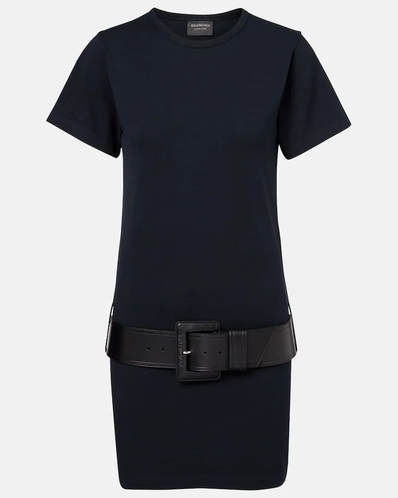 Balenciaga Minikleid aus Jersey Schwarz