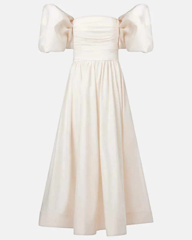 LEO LIN Cocktailkleid Matilda aus Baumwolle Weiß
