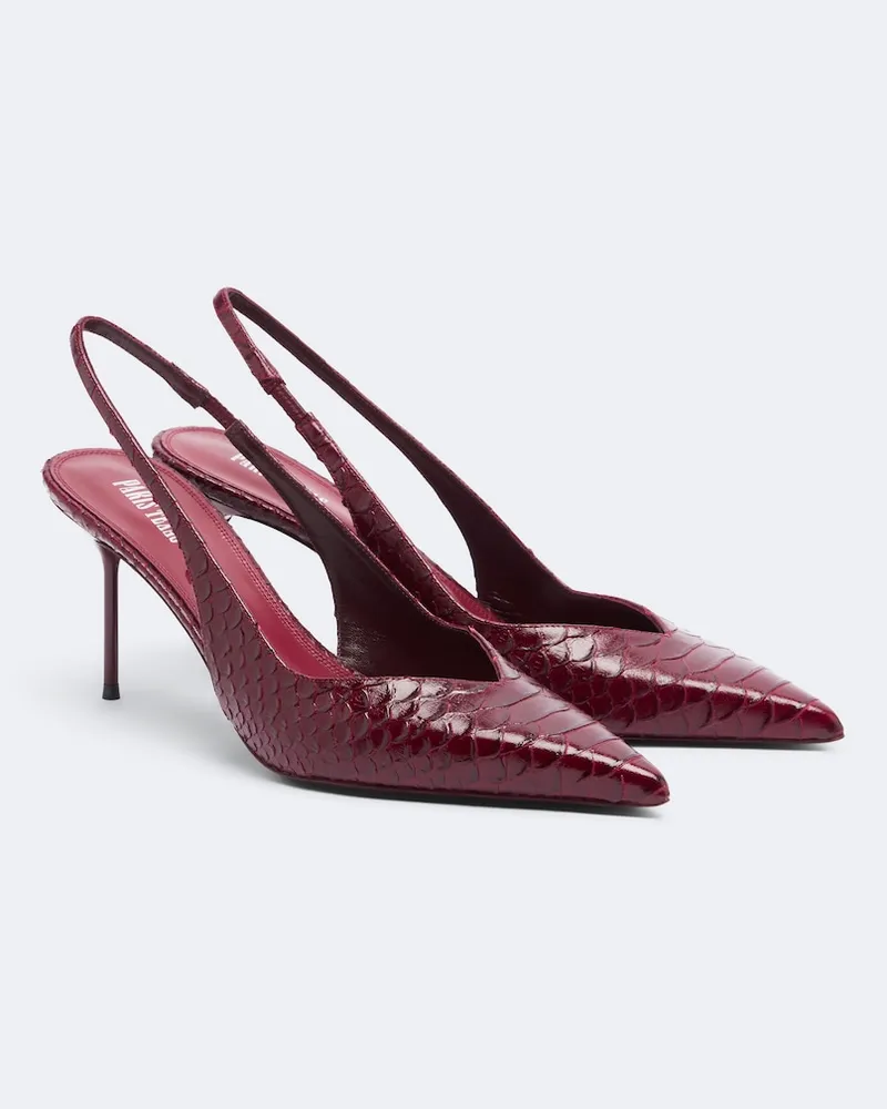Paris Texas Slingback-Pumps Lidia aus Leder Rot