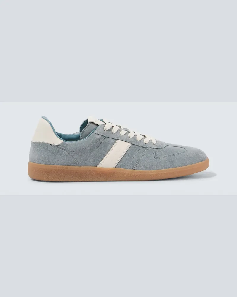 Tom Ford Sneakers Archer aus Veloursleder mit Leder Blau