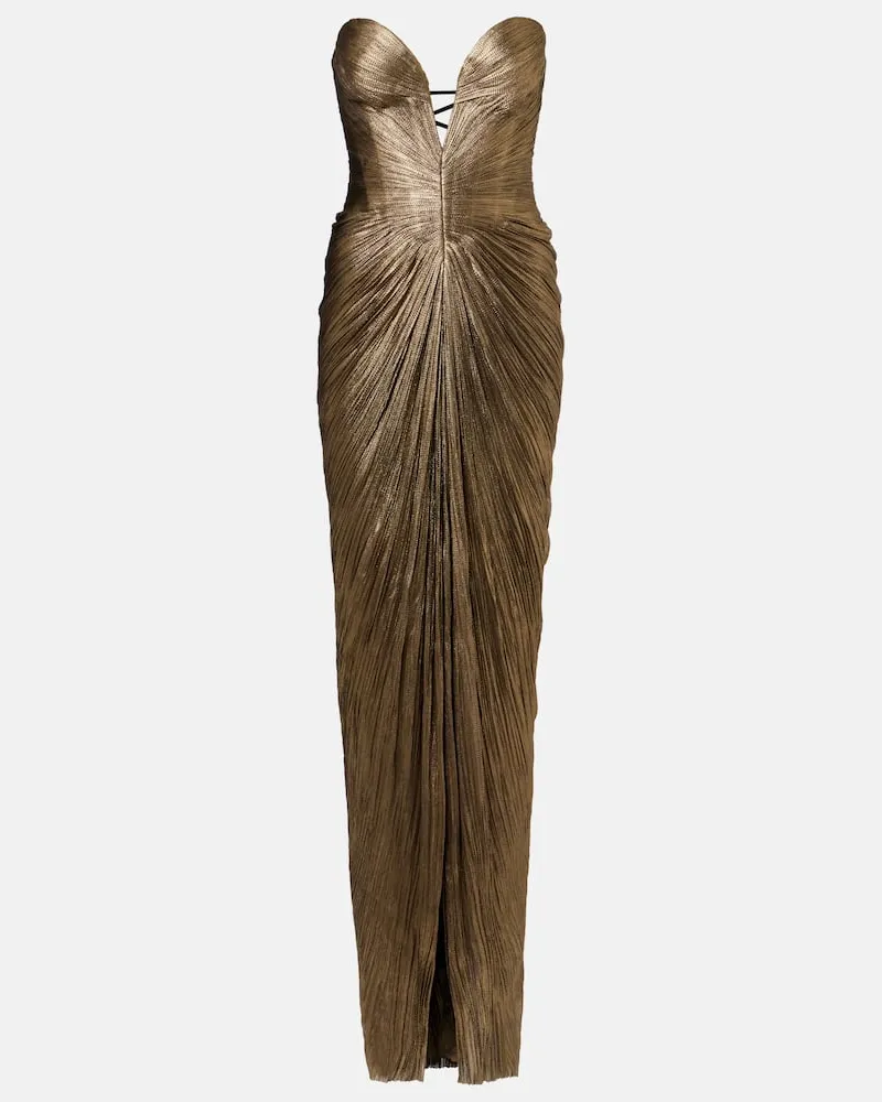 Maria Lucia Hohan Robe Alessandra aus Seide Gold