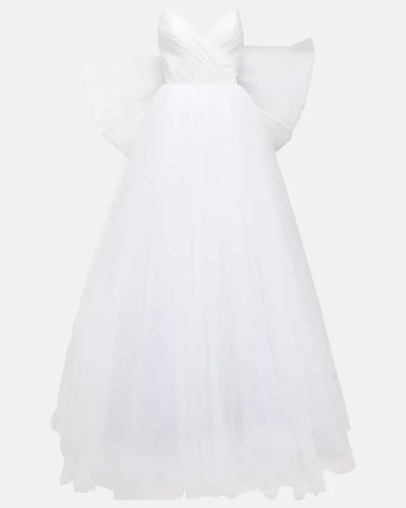 RASARIO Bridal Robe Greta aus Seide Weiß