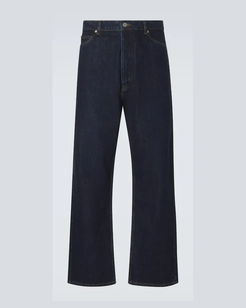 Studio Nicholson Straight Jeans Marylebone Blau