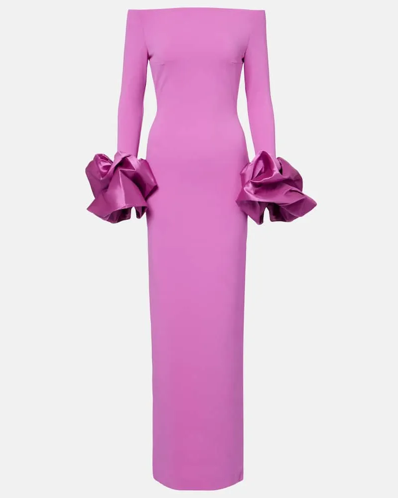 Solace London Off-Shoulder-Robe Talia Pink