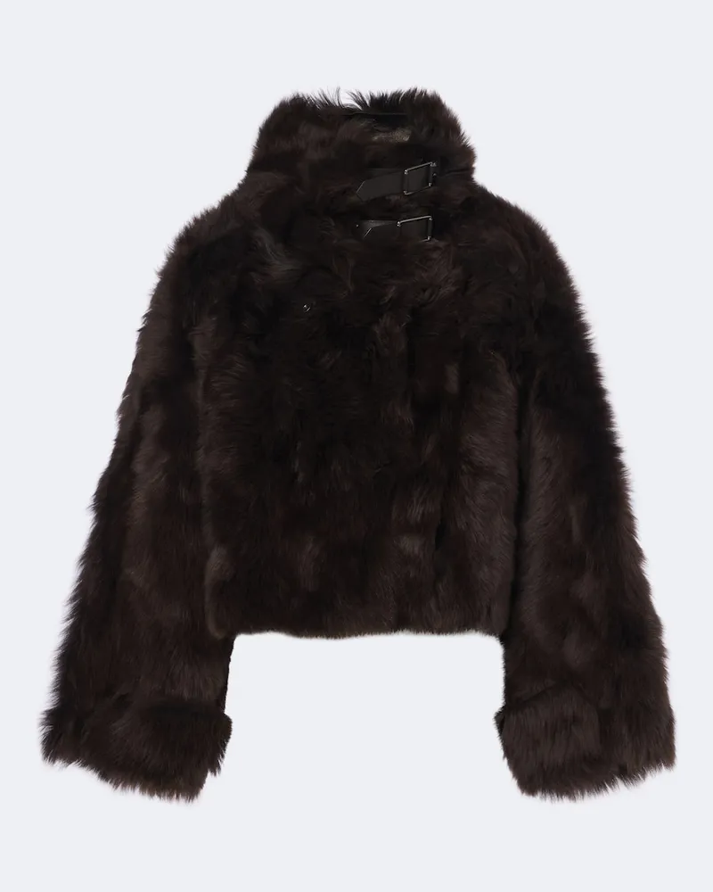 Ralph Lauren Wendbare Jacke Norman aus Shearling Braun
