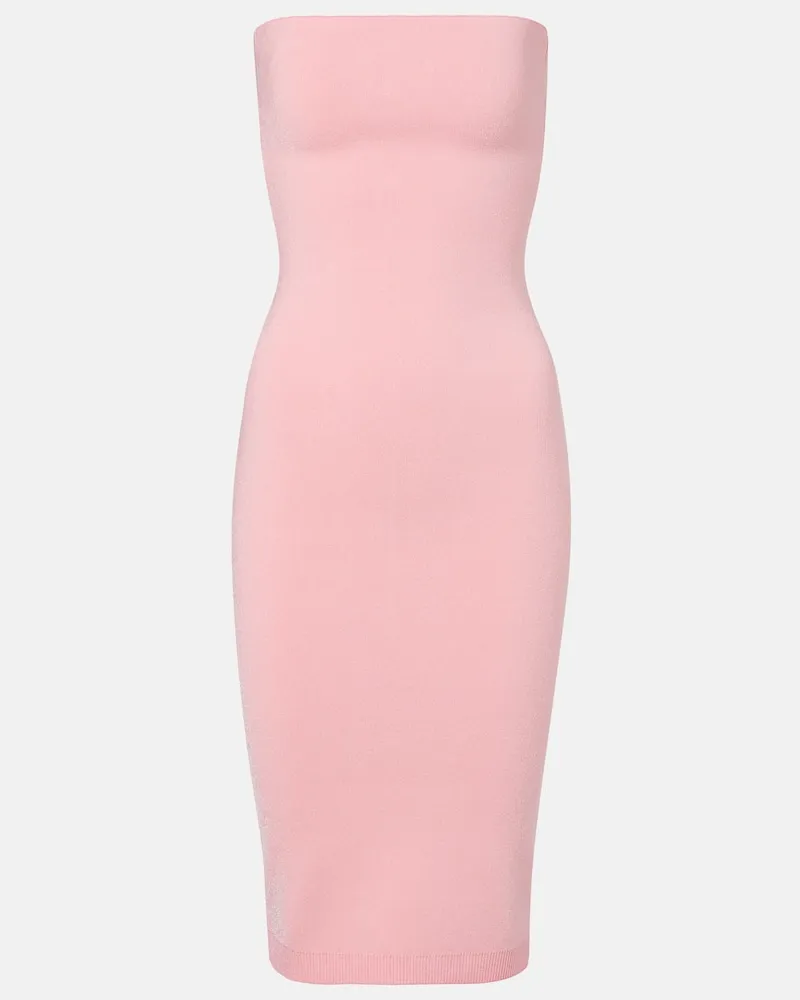 Jacquemus Midikleid Sera aus Piqué Pink