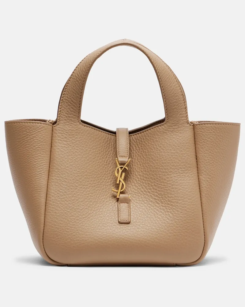 Saint Laurent Le 5 à 7 Baby Tasche Bea aus Leder Beige