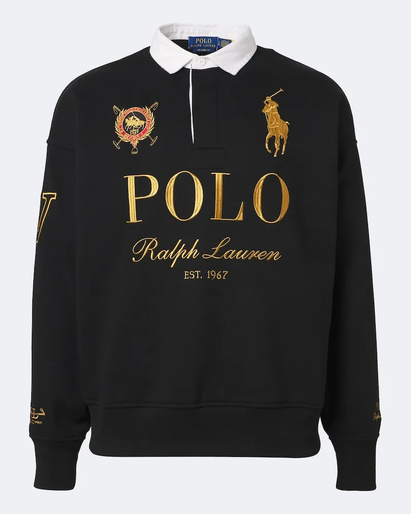 Ralph Lauren Polopullover aus Jersey Schwarz