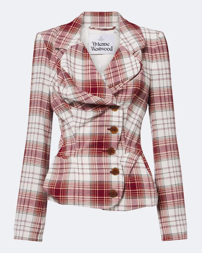 Vivienne Westwood Blazer Drunken aus Crêpe Rot