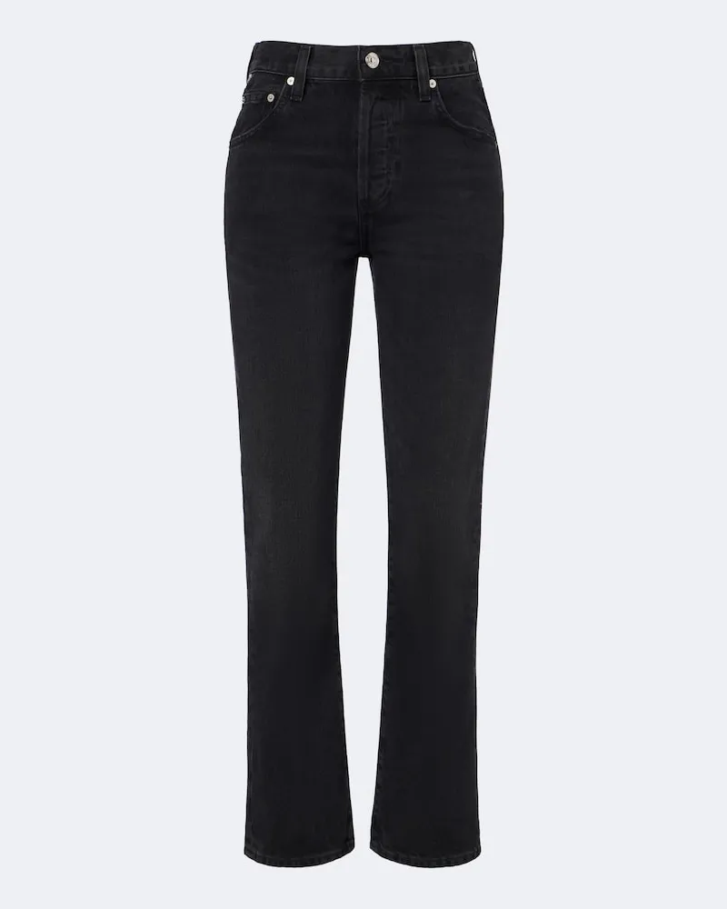 Citizens of humanity Straight Jeans '90s French Schwarz