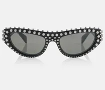 Verzierte Cat-Eye-Sonnenbrille