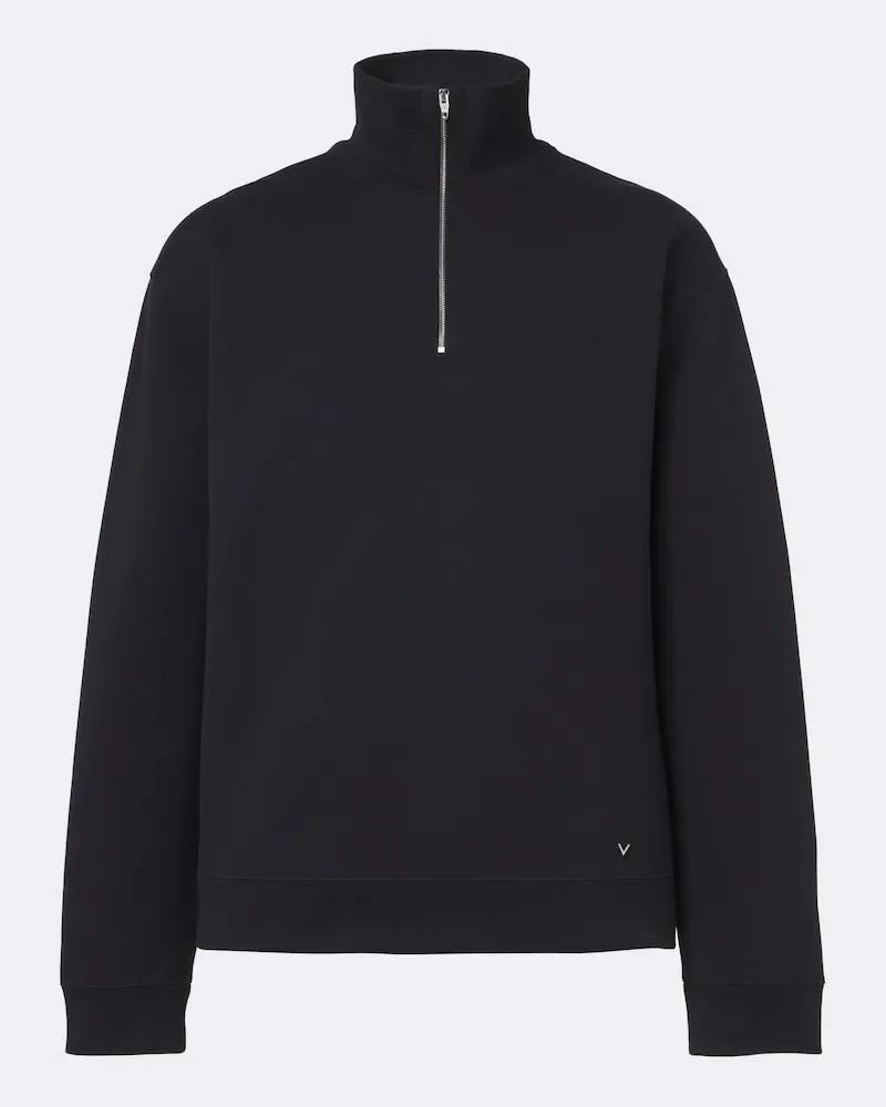 Valentino Garavani Sweatshirt aus einem Baumwollgemisch Schwarz