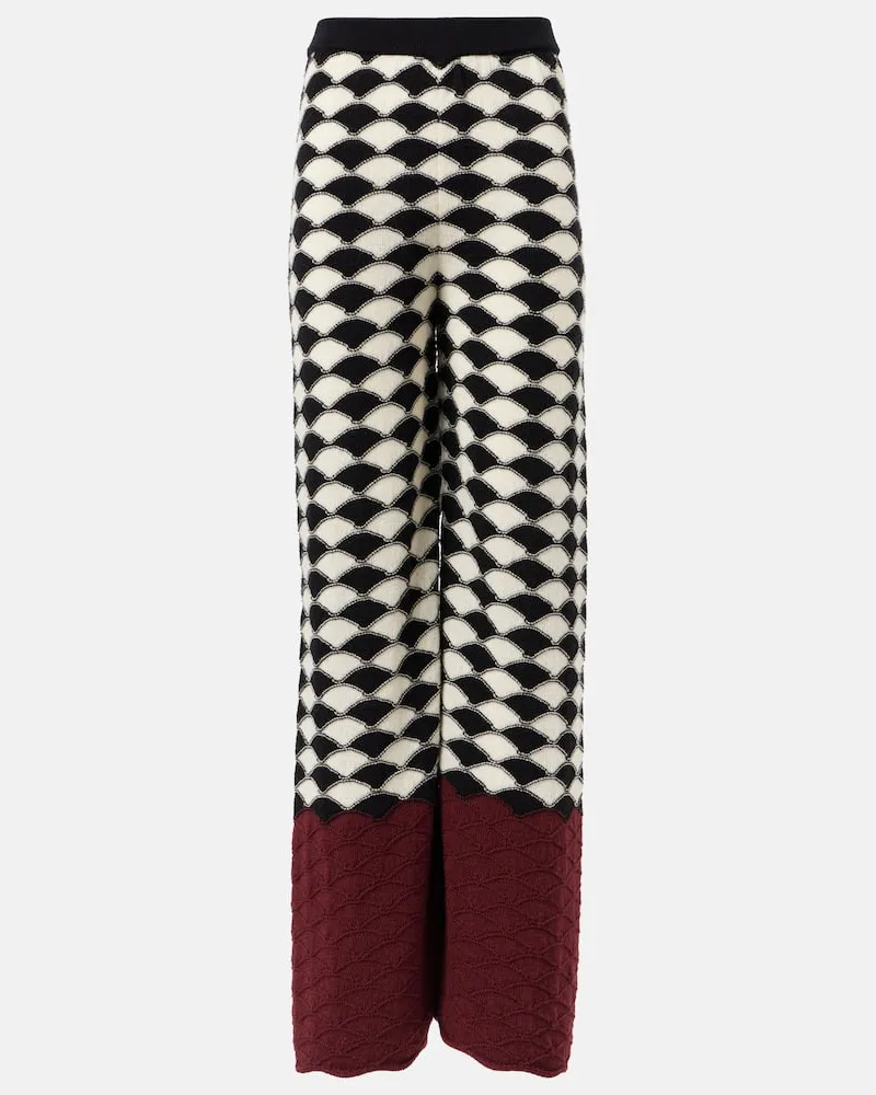 La DoubleJ Weite Hose Lounge aus Wolle Multicolor