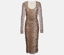 Midikleid aus Mesh