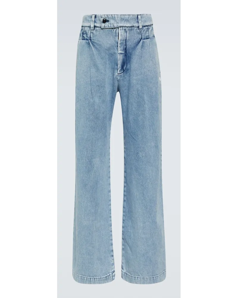 Amiri Wide-Leg Jeans Blau