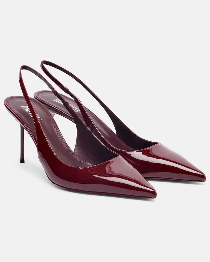 Paris Texas Slingback-Pumps Lidia 70 aus Lackleder Burgunderrot