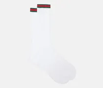 Socken Web Stripe aus einem Baumwollgemisch