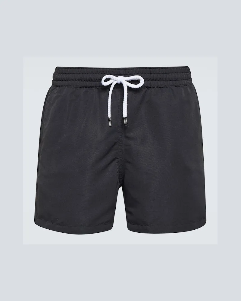 Frescobol Carioca Badeshorts Sport Swim aus Baumwolle Schwarz