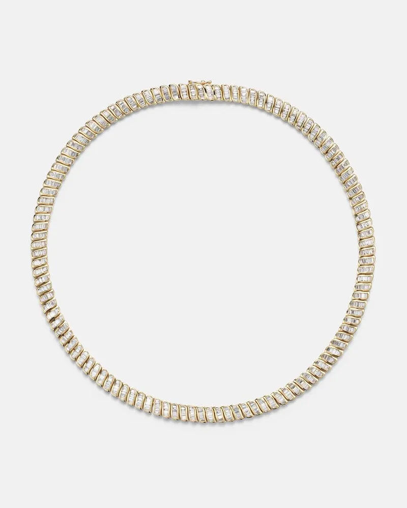 ANITA KO Choker Zoe aus 18kt Gelbgold mit Diamanten Gold