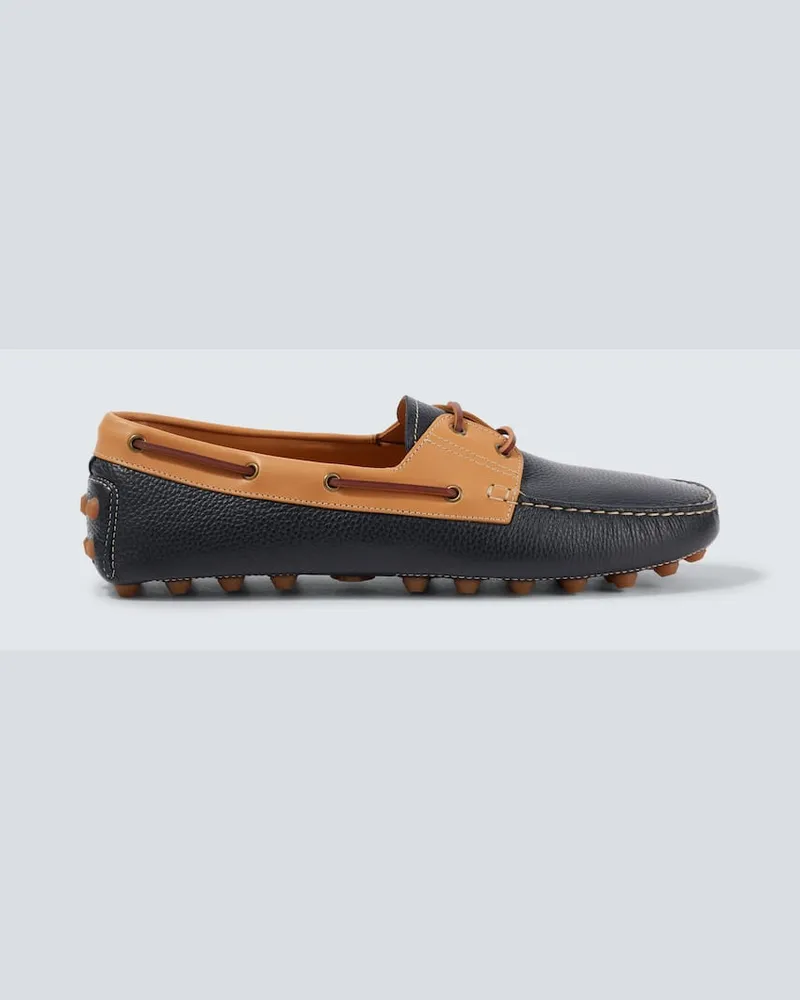 TOD'S Mokassins Gommino Bubble aus Leder Blau