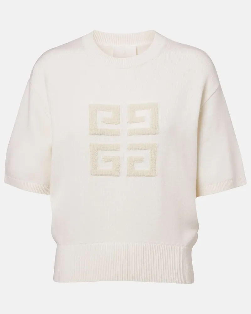 Givenchy Top 4G aus Kaschmir Weiß