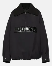 Gucci Pullover Techno aus Gabardine Schwarz