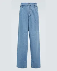 Dries van Noten High-Rise Wide-Leg Jeans Blau