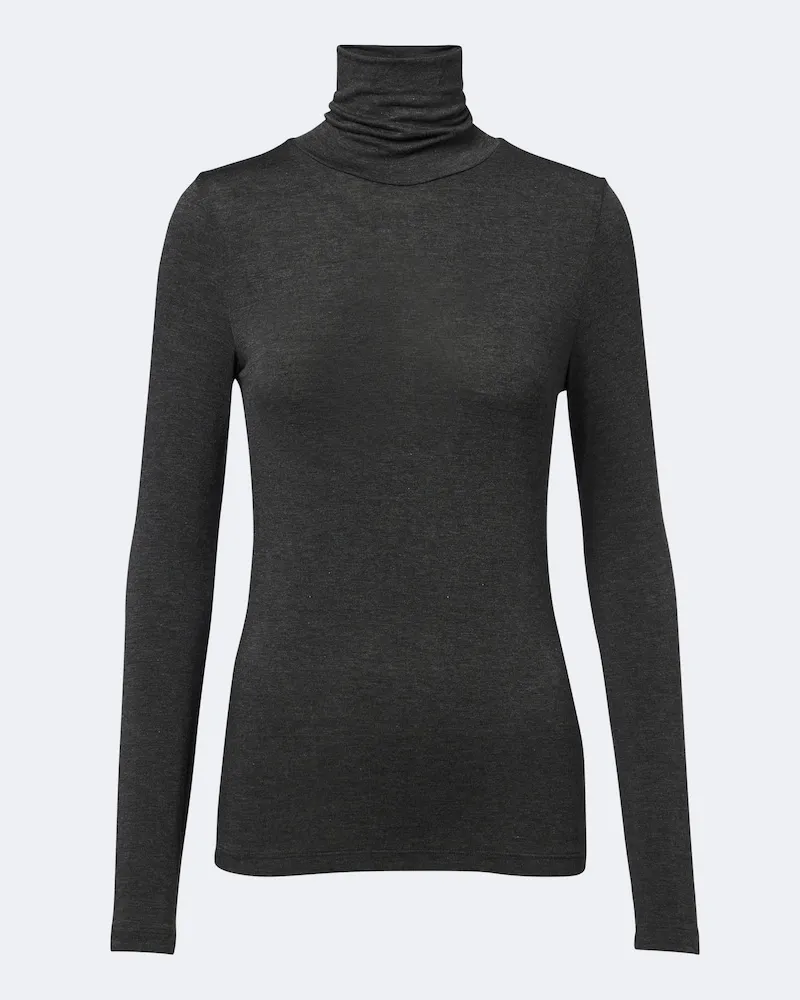 AGOLDE Rollkragenpullover Pascale Grau