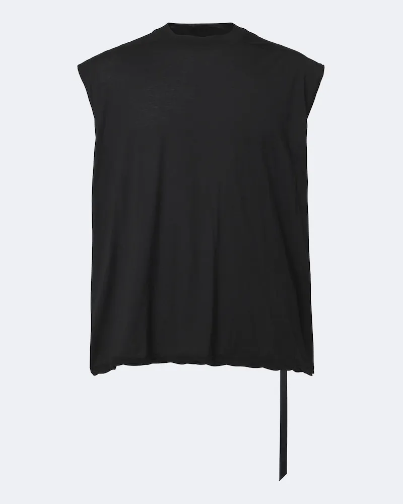 Rick Owens Top Dylan aus Baumwoll-Jersey Schwarz