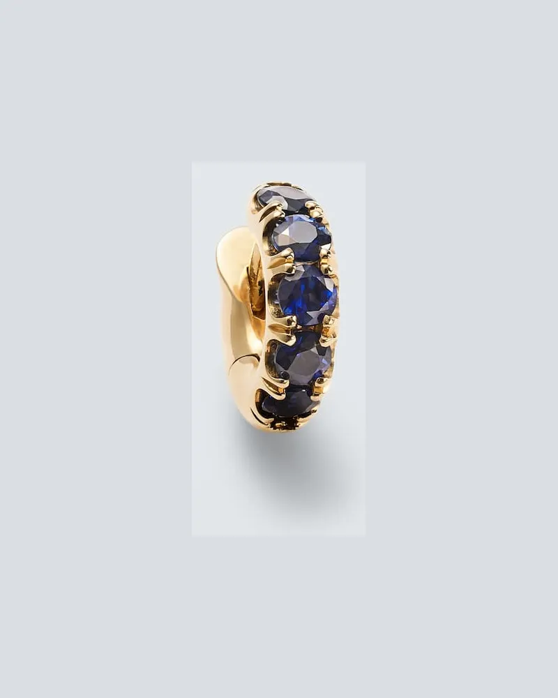 Spinelli Kilcollin Einzelner Ohrring Macro Mini aus 18kt Gelbgold mit Saphiren Gold