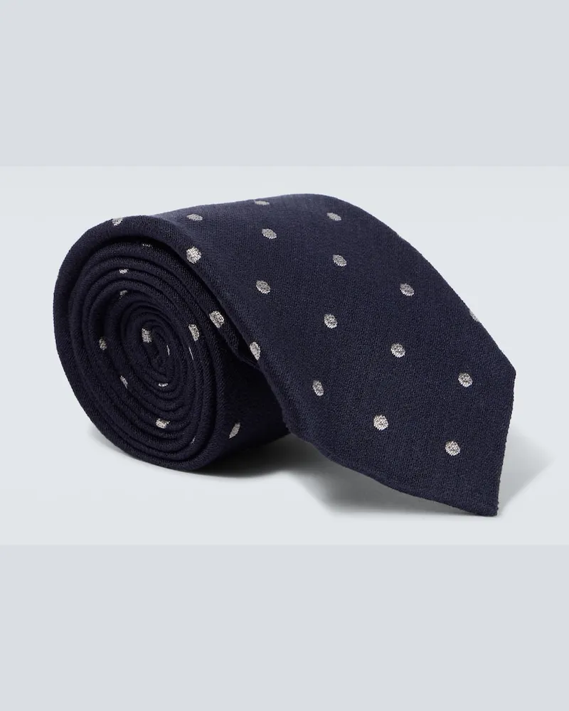 Tom Ford Krawatte aus Seide Blau